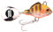 SPRO ASP Spinner UV– Searchbait mit original Gamakatsu Haken zum Angeln auf Raubfisch, Spinnangeln, Gewicht:18g, Farbe:Metal Perch UV
