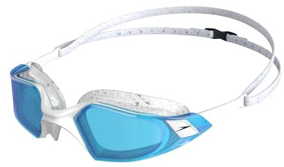 Speedo Unisex Erwachsene Aquapulse Pro Schwimmbrille | Anti-Beschlag | Wasserdicht Schwimmbrille, Pool/Weiß/Blue, Einheitsgröße