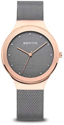 BERING Damen Uhr Quarz Movement - Classic Collection mit Edelstahl und Saphirglas