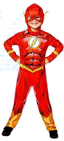 amscan 9910120 - Kids Official Warner Bros the Flash Boys Sustainable Fancy Dress Costume Age: 8-10 Yrs