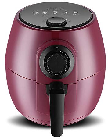 RANRANJJ Air Fryer, moins de gras huile saine Cooker, for une saine alimentation Fried, Contrôle de la température avec le système de circulation d'air rapide, 1350W, Rouge