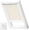 VELUX Original Solar-Verdunkelungsrollo Weiße Seitenschienen, FK06, Hellbeige