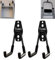 2Pcs Step Stool Hanger Wall Mount, Folding Step Stool Wall Mount Hook, Step Ladder Wall Mount Hanger, Telescoping Wall Mount Ladder Hooks for Home & Office Display & Storage Step Stools Tool (U-Type)