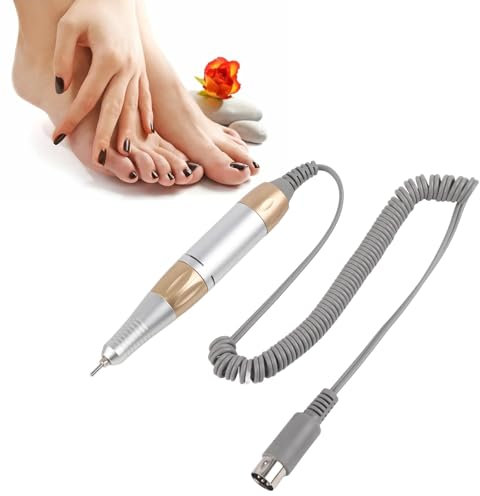 Electric Nail Drill Pen Handle - Nail Drill Replacement Handpiece Low Noise Low Heat Nail Art Grinding Polisher Machine Handle Manicure Nail File Drill Pen Handpiece for Home Salon