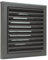 Vents 4 inch Brown Extractor Ventilation Louvered Mesh Grill for Roof Soffit Fascia Mounting - 100 mm Square AC Ducting Vent Grille with Fly Mesh for Ceiling Air Conditioning Wall Fan Hose Cover
