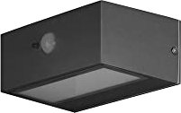 FORLIGHT Forlight Top - Aplique Solar Exterior LED 3W. Aplique de Pared con Placa Solar para Jardín y Terraza. Blanco Cálido 3000K. Color Gris Urbano
