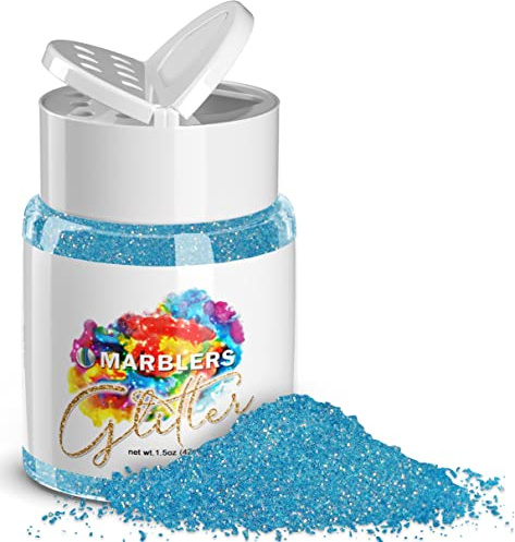 MARBLERS Holographic Glitter [Rainbow Sky] 1.5oz (42g) | Fine | Non-Toxic, Vegan, Cruelty-Free | Face, Body, Eyeshadow, Hair, Festival, Party Makeup | Nail Art, Polish | Resin, Tumbler, Slime, Craft