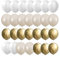 Luftballons Beige Set, 60 Stück Weiß Gold Beige Neutraler Latex Mit Bändern für Hochzeit Geburtstag Babyparty Boho Dekorationen