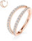 AROWRO 20g 6mm Nose Ring for Single Piercing Conch Daith Helix Nose Rook Piercing Jewelry Double Hoop Nose Ring Septum Rings Nose Rings Hoops Conch Hoop Earring Septum Clicker Rose Gold