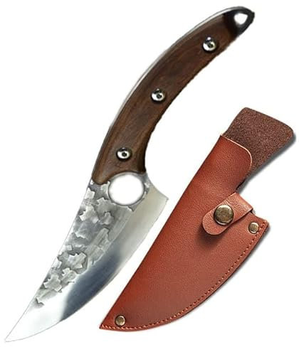 GAUCON 5.5/6 » 7Cr17CoMoV Haute Carbone en Acier à Haute teneur en Carbone Viking Couteaux de Cuisine Poignée en Palissandre