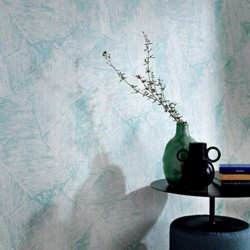Erismann 10319-18 Papier peint intissé Bleu clair métallisé