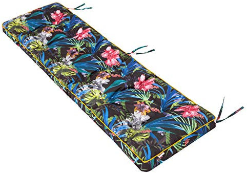 Bankauflage für Gartenbank, Polsterauflage, Sitzkissen, Bankkissen, Bankpolster mit 8 cm Dicke Polsterung, Auflage für Bänke, Made in EU - 180x50 cm - Bunte Blätter