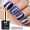 YTD Likomey Cat Eye UV Gellack Nagellack Gel,15ml Katzenauge Blau 9D Holographisch Transluzent Neutral Gelee Scher Glänzend Magnetisch Glitzer Nagelgel mit Magnetstift, MY333