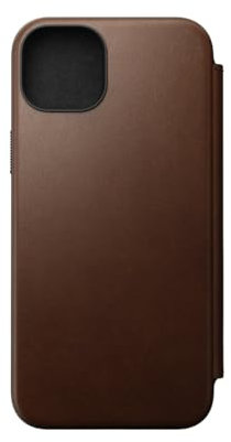 NOMAD - Modern Leather Folio - iPhone 15 Plus | Brown Leather