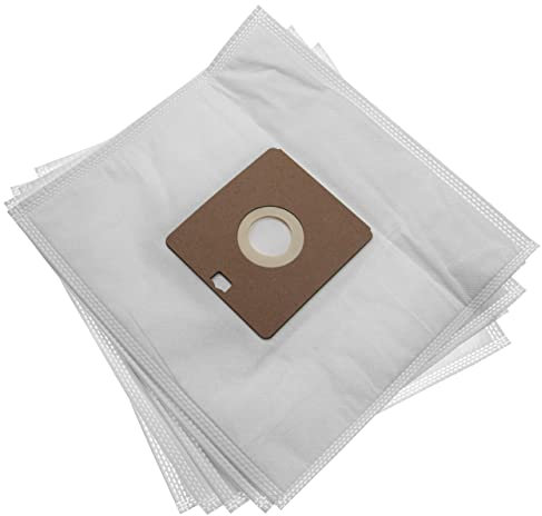 vhbw 5X Staubsaugerbeutel kompatibel mit Fakir A92, A93, A94, B 220 Prestige, C-160/EL Staubsauger - Mikrovlies, 24,7cm x 27cm Weiß
