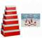 6-teiliges Set Geschenkboxen aus Pappe für Weihnachten - Geschenkkarton Weihnachten - Geschenkverpackung Weihnachten - Geschenkboxen mit Deckel für Weihnachten (Fröhliche Weihnachten Wichtel)