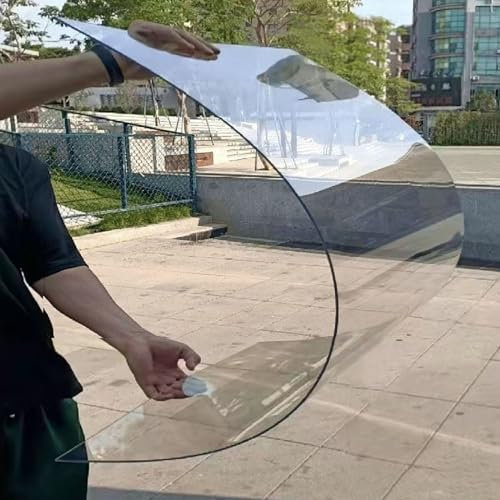 Polycarbonat Platte Transparent,UV-beständig,Bruchsicher,Gewächshaus Platten Stegplatten Regenfeste Dachplatten,Vordach für Carport Fenster Tür,Balkon Überdachung,Anpassbar (1 * 1m)