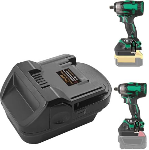 UNIKI for Hitachi &for Metabo HPT 18V Li-ion Battery Cordless Tool Adapter for DeWalt 20v Lithium Batteries for Milwaukee Lithium Batteries to for Hitachi, for Metabo HPT 18V Slide Battery