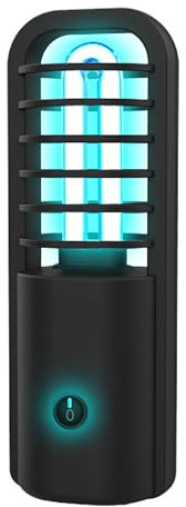 SEAFIOZ Lampadine UV, lampada per disinfezione UVC, lampada portatile per sterilizzazione germicida ultravioletta, ricaricabile tramite USB, disinfettante antibatterico per viaggi, casa, auto, animali