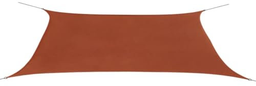 Parasole a Vela Oxford Rettangolare 4x6 m Terracotta Casa e Giardino, Prato e giardino (3,25KG)
