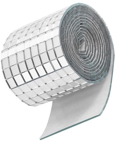 Ciieeo Carreaux De Miroir Autocollants Carrés pour Décoration Murale De Salle De Bain