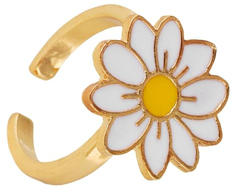 Verstellbarer Fidget Ring aus Legierung mit Offenem Design und Mädchen