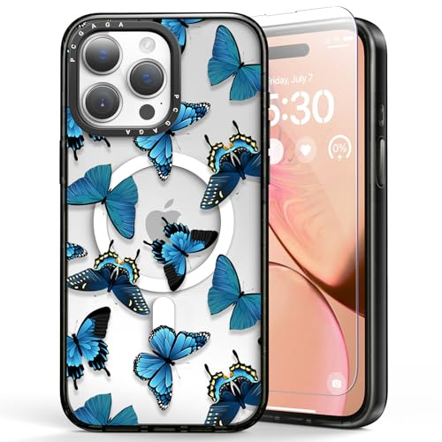 pcgaga Phone Case (Butterfly, for iPhone 15 Pro Max 6.7)