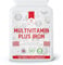 Harla Health Multivitamins for Men & Women – 180 Tablets – with Iron – 6-Month Supply – Suitable for Vegetarians – Made in The UK – GMP Certified