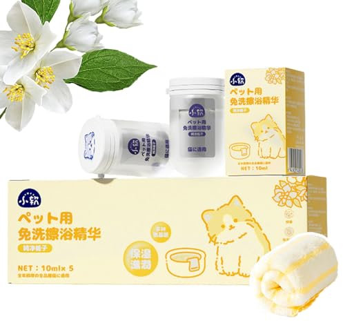 Chaies Wasserloses Trockenshampoo für Hunde,Wasserloses Shampoo für Katzen,Sanftes Katzen-Trockenshampoo Mildes wasserloses Haustiershampoo - Sicheres tragbares Hundebad, natürliches Haustier-Shampoo