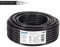 EDISION OCX-25 Cavo Coassiale 25m, Cavo Antenna TV SAT Esterno/Interna PE Nero, Rame CU/AL, 17PAtC, CPR Fca, Classe A, Cavo SAT, per DVB-S2, DVB-T/T2, DVB-C, RADIO, Bobina 25m