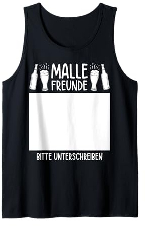 Malle Freunde Bitte Unterschreiben Mallorca Party Urlaub Tank Top