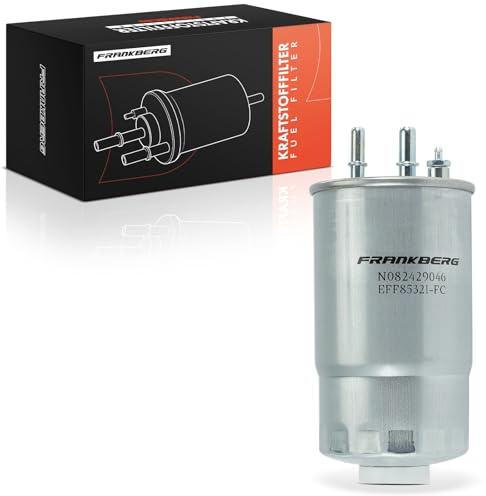 Frankberg Filtro carburante filtro diesel 77363657 | Compatibile con: Idea 350, Bipper AA, Doblo Box/MPV 223, Punto Box/Hatchback 199, Delta III 844, Doblo MPV 119 223, maglione