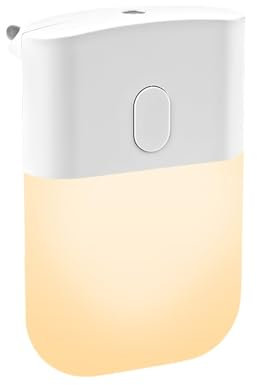 VFANDV Luz Nocturna, Luz Nocturna Infantil, 4 Modos de Iluminación (OFF/Low/Mid/Hight) Modos, LED Luz Armario Adhesivas, Luz Noche LED Enchufe para Dormitorio, Pasillo, Cocina, Blanca Cálida (1)