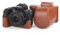 MUZIRI KINOKOO Case for Nikon Z50 II Camera with DX 16-50mm Lens, PU Leather Z50 II/Z50II Camera Protective Case - Removable Carrying Case with Shoulder Rest Strap & Small Rings - Brown