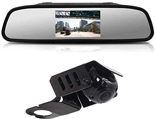 1280 * 720 Brake Bremsleuchte Auto Kamera Third roof Bremslicht Rückfahrkamera Fit for Mercedes Benz Viano Vito W639 V6 Van 3 2003-2014 Wasserdicht+4.3 Reverse Mirror