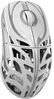 wlmouse Strider – Kabellose Gaming-Maus, ultraleicht, Magnesium, 45 g, 125–8000 Hz, optische Omron-Schalter, 8 K Dongle inklusive (weiß)