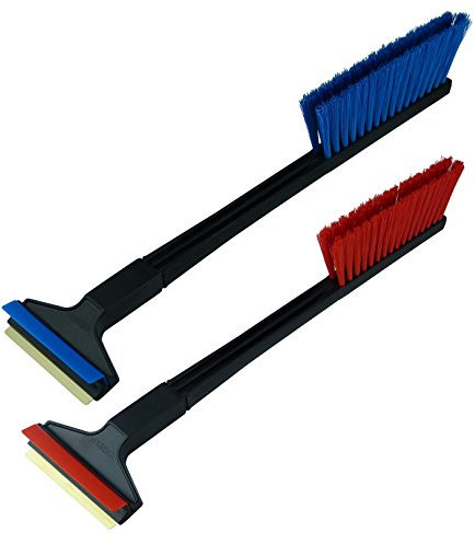 L&P A056 Lot de 2 Grattoir à glace voiture avec Balai Neige Voiture Brosse à neige 420 mm Grattoir pare brise Voiture Laiton Murska Balayette Neige Voiture Finlande (Lot de 2 - Couleur aléatoire)