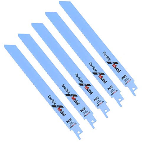 D2D 5 Stück Bi-Metall Säbelsägeblatt Set Säbelsägeblätter S1122BF Reciprosägeblätter 225mm für Metall