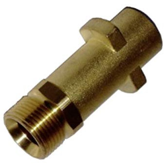 Messing Adapter M22 auf Bajonett für Kärcher Hochdruckreiniger K2-K7 von ONE! Made in Germany