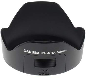 Caruba PH-RBA Objektivdeckel (Petal, Pentax SMC DA 18-55 mm f/3.5-5.6 AL Typ II Pentax SMC DA 18-55 mm f/3.5-5.6 AL WR, schwarz)