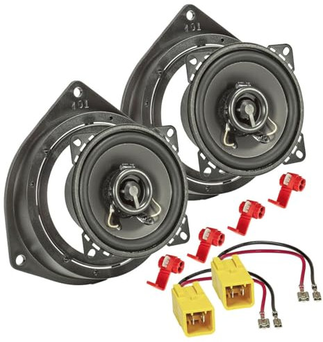 tomzz Audio 4014-003 TA10.0-Pro Lautsprecher Set kompatibel mit FIAT Brava Punto 500 Doblo Panda Tür hinten 100mm Koaxial System