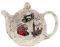 London Scenic Red Bus Big Ben London Bridge Pattern Teapot Shape Teabag Tidy Holder Kitchen Hygiene Melamine 13x10x2cm