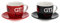 BRISA VW Collection - Volkswagen Keramik Espresso-Tassen-Kaffee-Tee-Cappuccino-Set im GTI Design (The Legend/2 Farben/2ER SET/100ml)