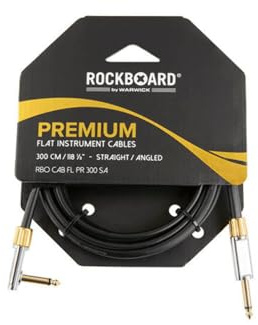 RockBoard Premium Flat Instrument Cable 300 cm / 9.8 ft Straight/angled