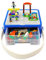 Bins & Things Storage Bin Organizer Box - Toy Storage Case for Building Blocks, Small Dolls and Accessories - Kids Toy Suitcase with Baseplate Lid - Mess-Free Organizer for Travel and Playroom