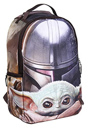 CERDÁ LIFE'S LITTLE MOMENTS Mujer Poliéster The Mandalorian-Licencia Oficial Disney, Multicolor, Grande-Mochila con el tamaño Ideal para Que lleves Todo ordenado