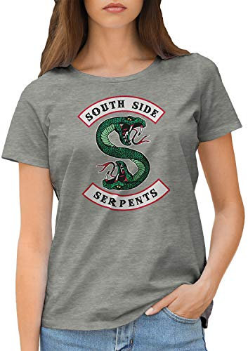 Riverdale Southside Serpents Damen Grau T-Shirt Size XXL