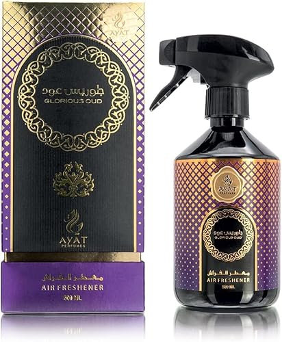 GLORIOUS OUD 500 ml My-Perfumes ohne Alkohol Lufterfrischer für Innen Haus Auto Textilspray entfernt Gerüche Gerüche Duftnote: Gewürze, Moschus, Patschuli, Bernstein