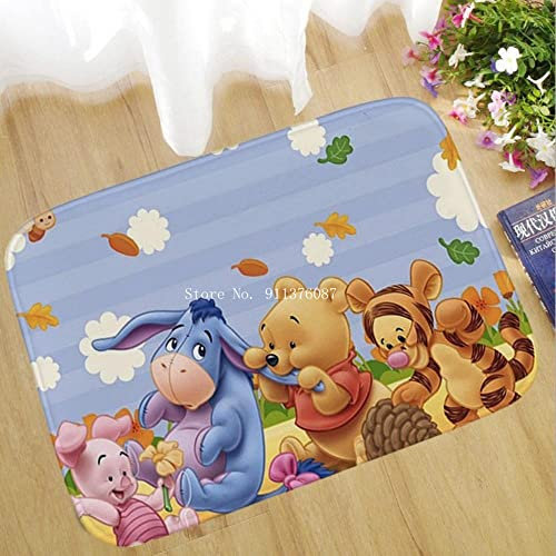 hengyuanxiang Lilo Stitch Spielmatte Für Kinder Kurze Plüsch rutschfeste Fußmatte Für Schlafzimmer Wohnzimmer Winnie The Pooh C5987 40X60Cm
