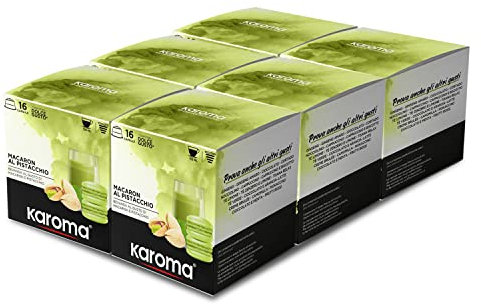 Karoma® capsule compatibili con Nescafè Dolce Gusto (96, Macaron al Pistacchio)